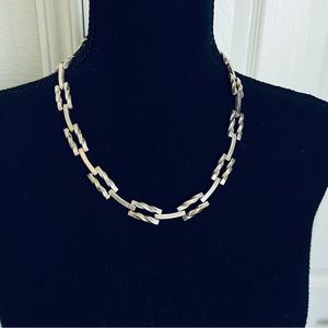 👗Chunky Silver Link Chain Necaklace  Fashion Jewelry 21”